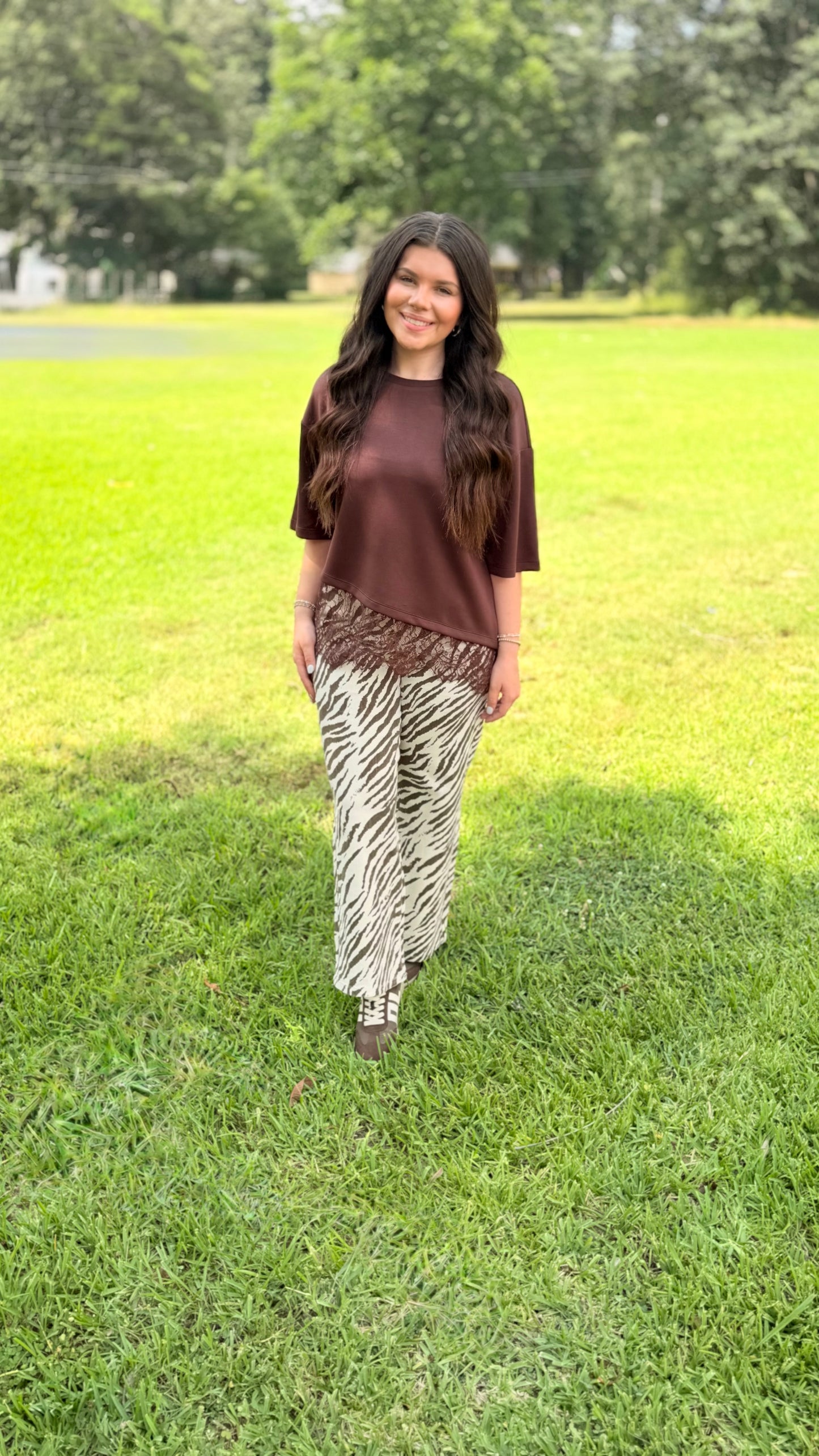 "Zeb" Zebra Print Denim Jeans