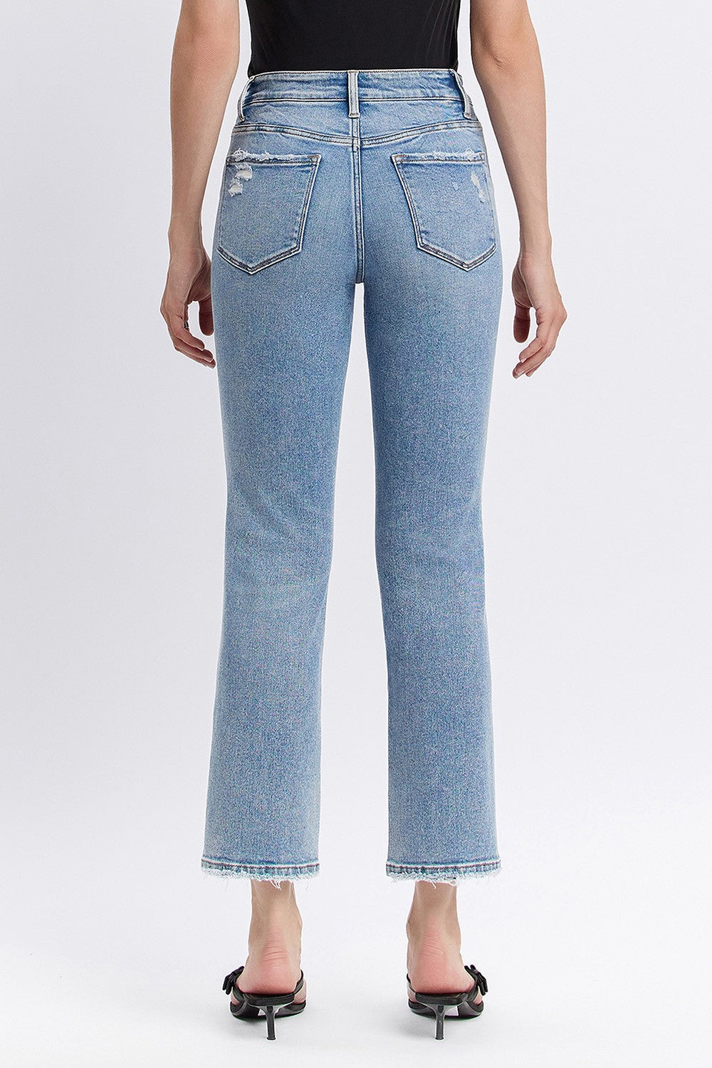 Flying Monkey High Rise Straight Jeans