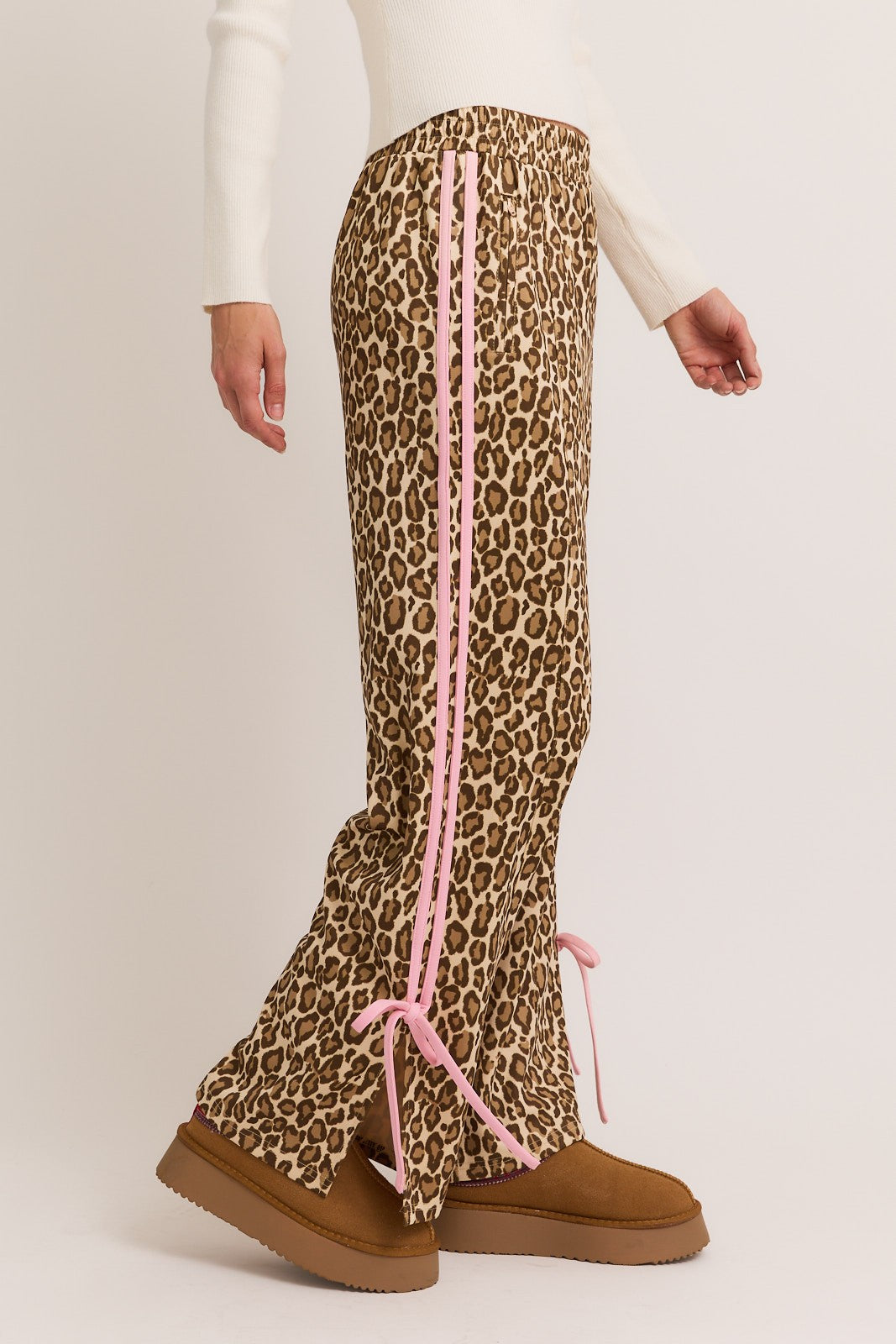 "Bow Tie" Leopard Athletic Pants