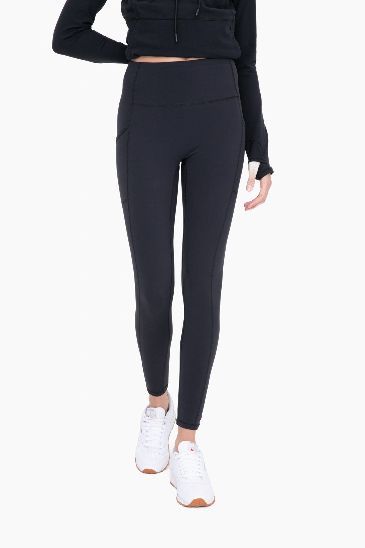 MONO B Newport NO Front Seam Pocket Swoop Leggings