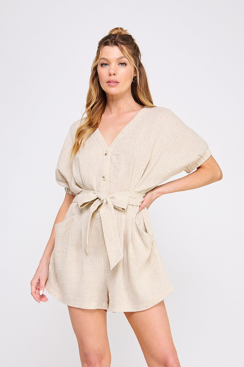 "Rochelle" Sandy Wave Romper
