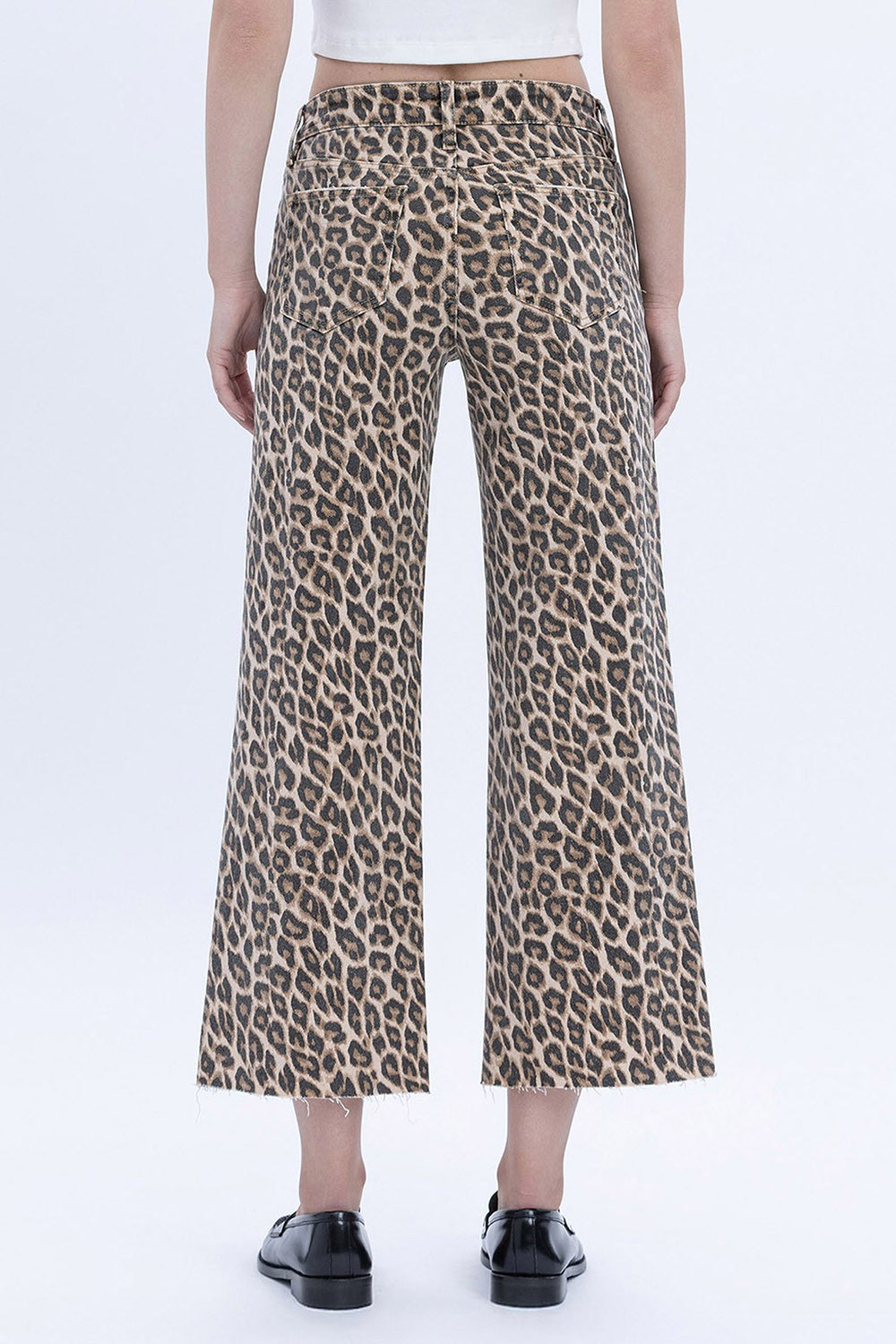 High Rise Crop Wide Leg