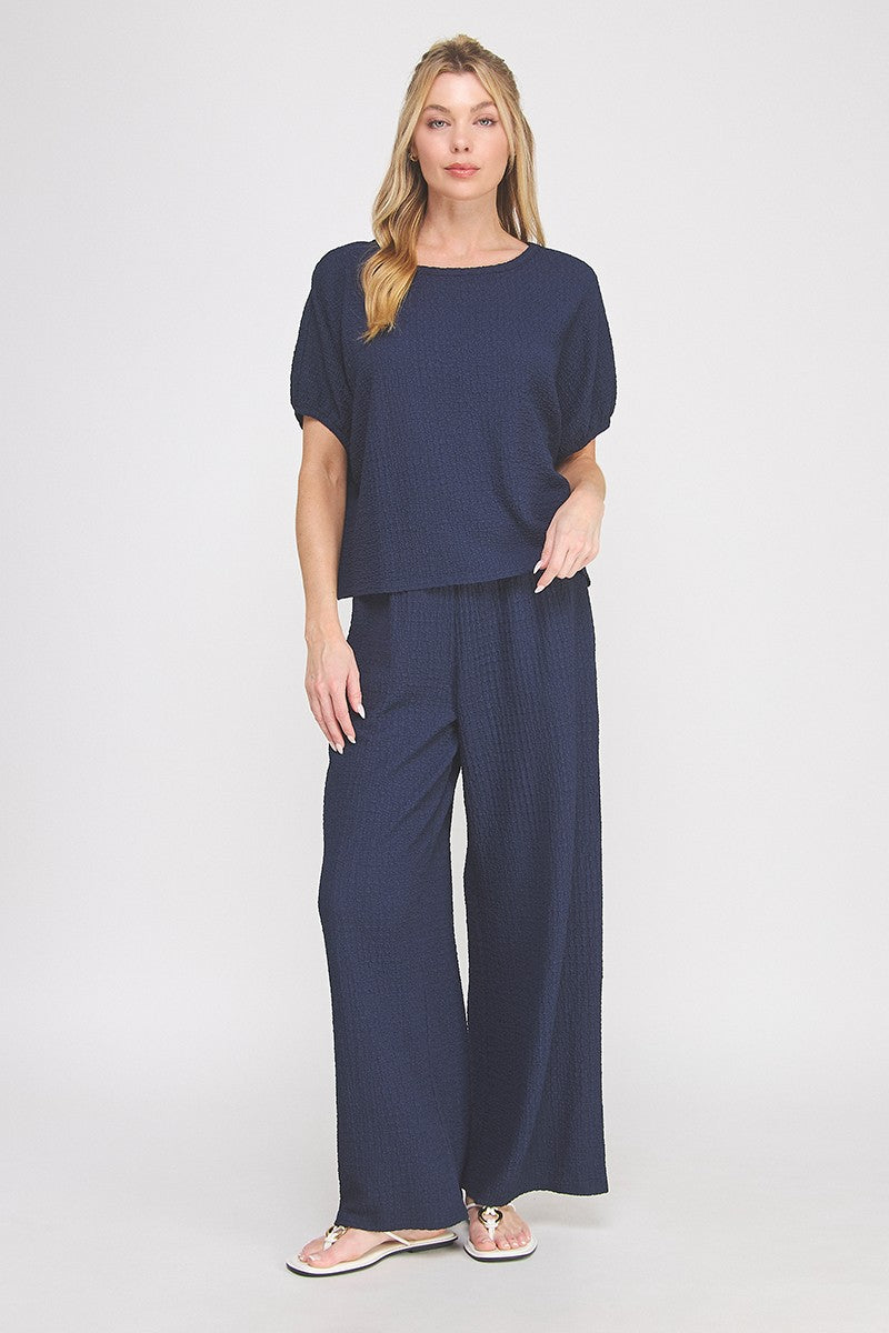 "Shirly" Textured Knit Set (Multiple Colors)