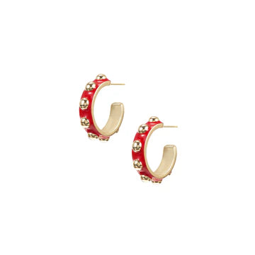 Natalie Wood Enchanted Mini Beaded Hoop Earrings