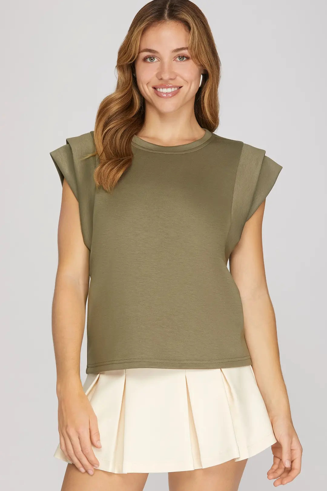 "Kat" Layered Cap Sleeve Top