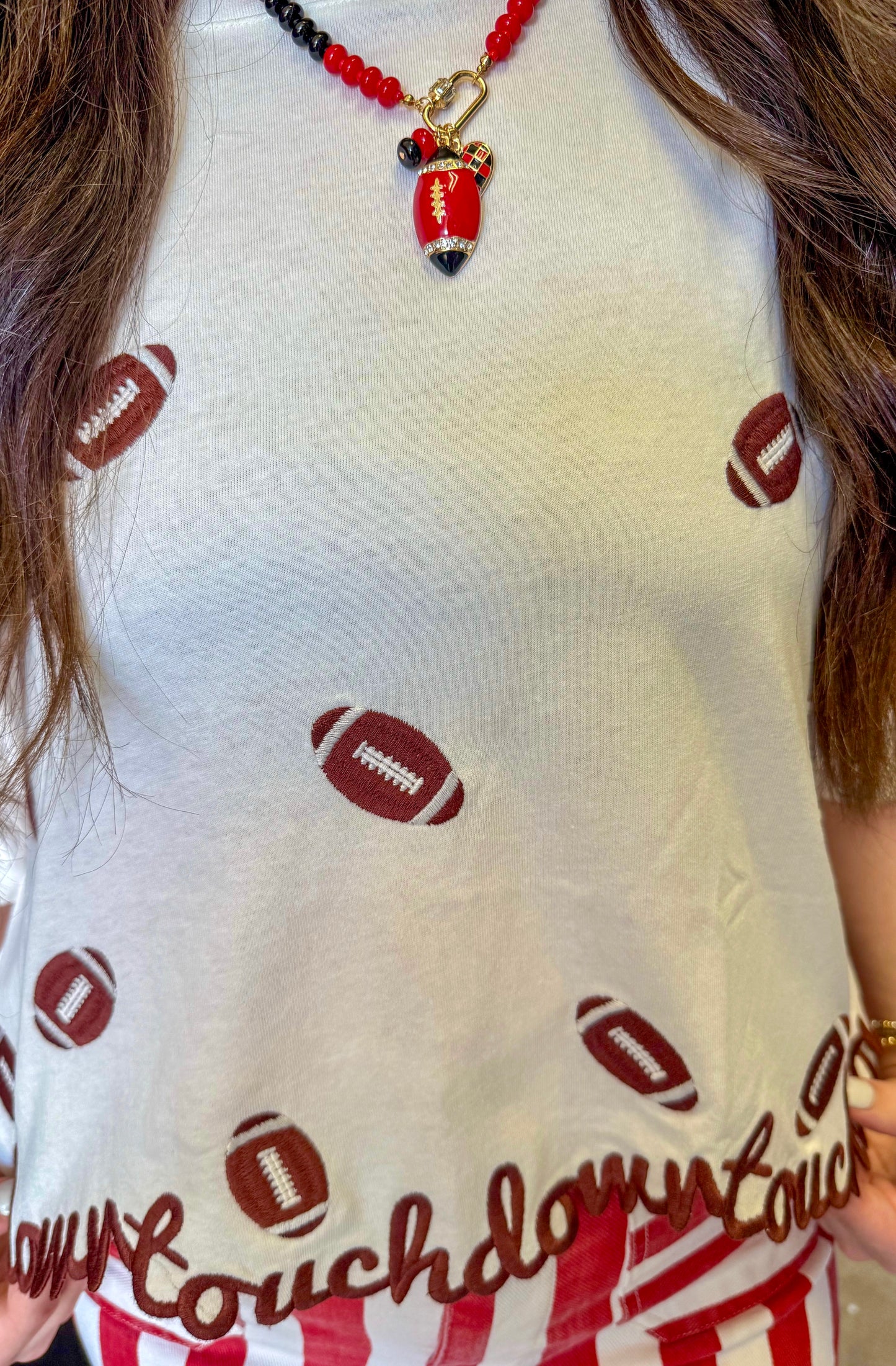 "TD" Embroidered Football Tee