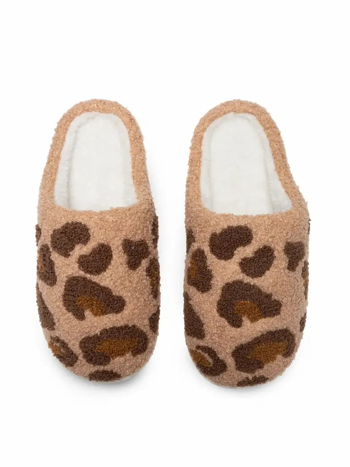 "Go Wild" Leopard Indoor/Outdoor Slippers