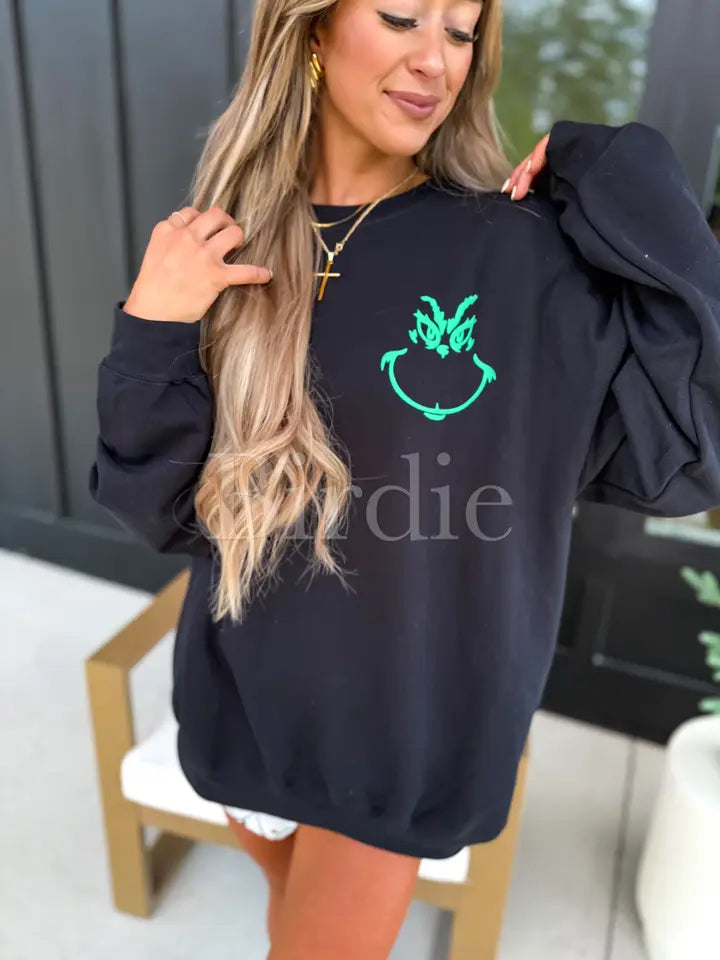 "Your'e A Mean ONE" Black Grinch Sweatshirt
