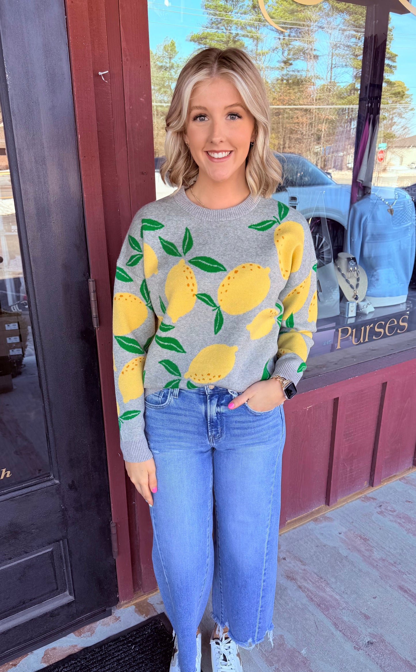 Sunny Squeeze Lemon Sweater