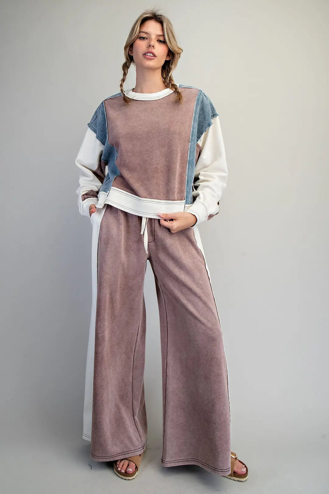 "Emmy" Distressed Colorblock Set