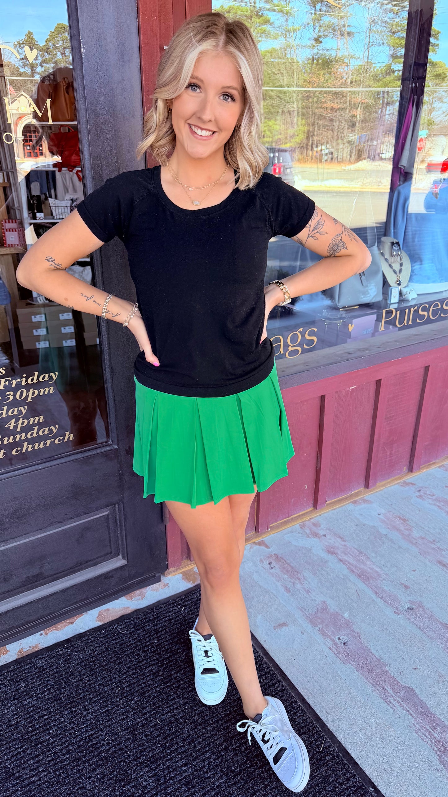 "In Shape" Pleated Athletic Skort