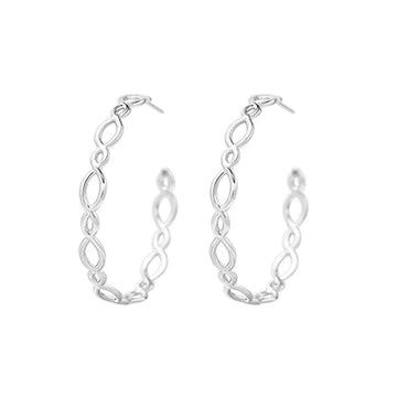 Natalie Wood Bloom Hoop Earrings