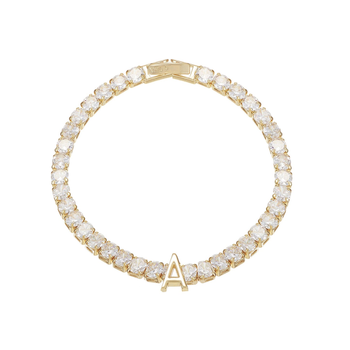 Natalie Wood Enchanted Initial Tennis Bracelet