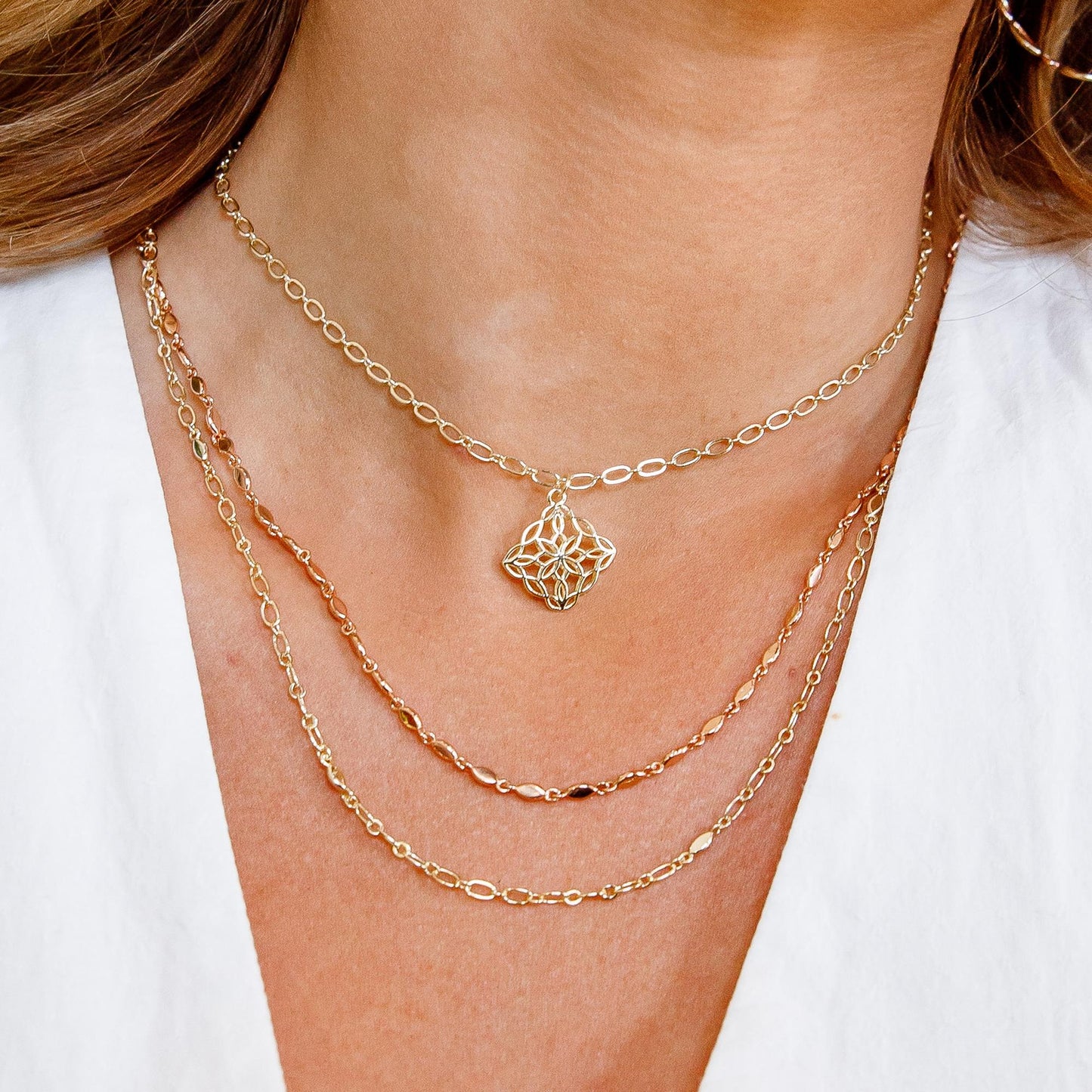 Bloom in Silver Necklace