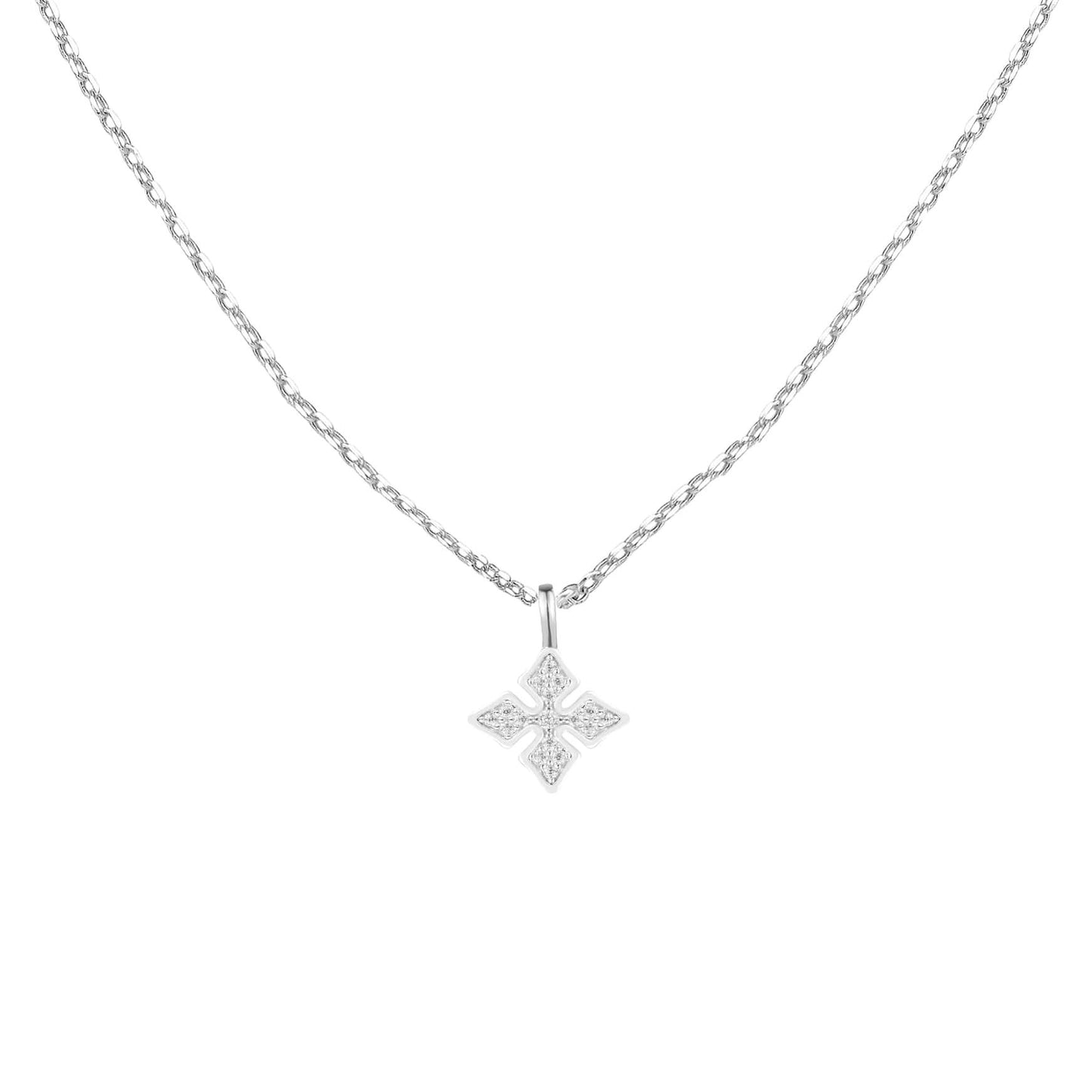 Natalie Wood Shine Bright Cross Necklace (SILVER)
