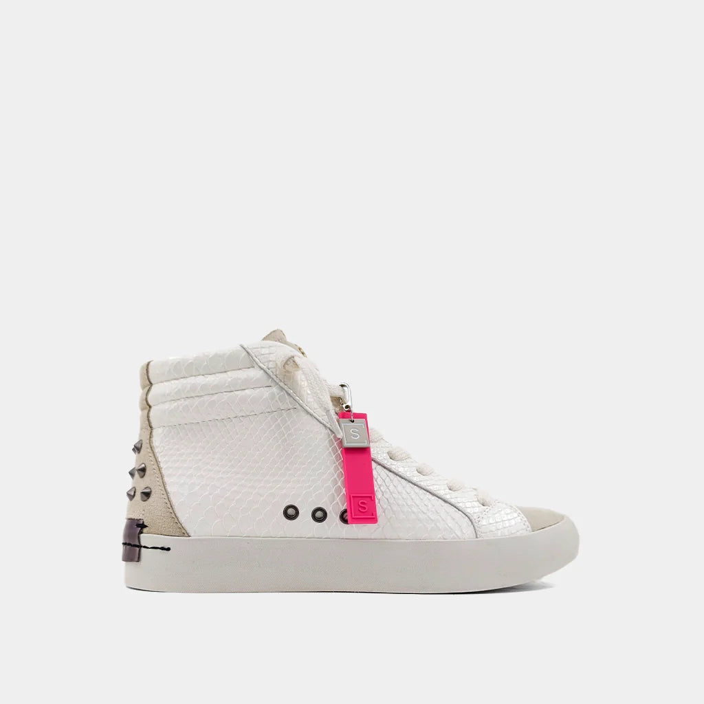 SHUSHOP Reese Bonesnake High Top Sneaker