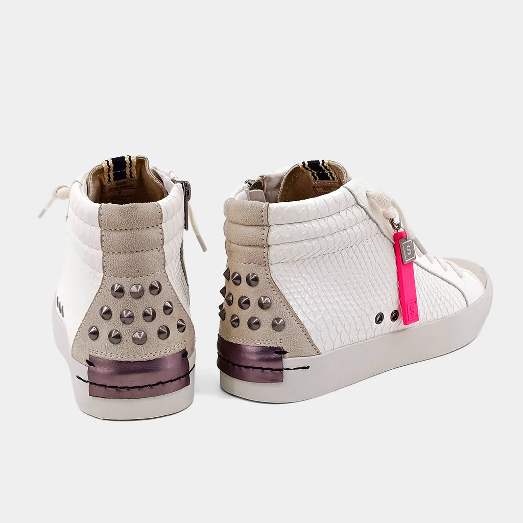 SHUSHOP Reese Bonesnake High Top Sneaker