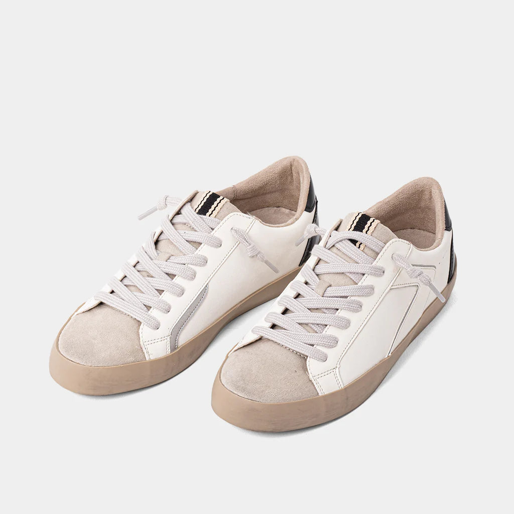SHUSHOP Robbie Black Patent Heel Sneaker