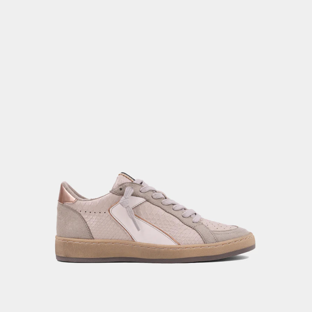 SHUSHOP Salma Beige Snake Sneaker