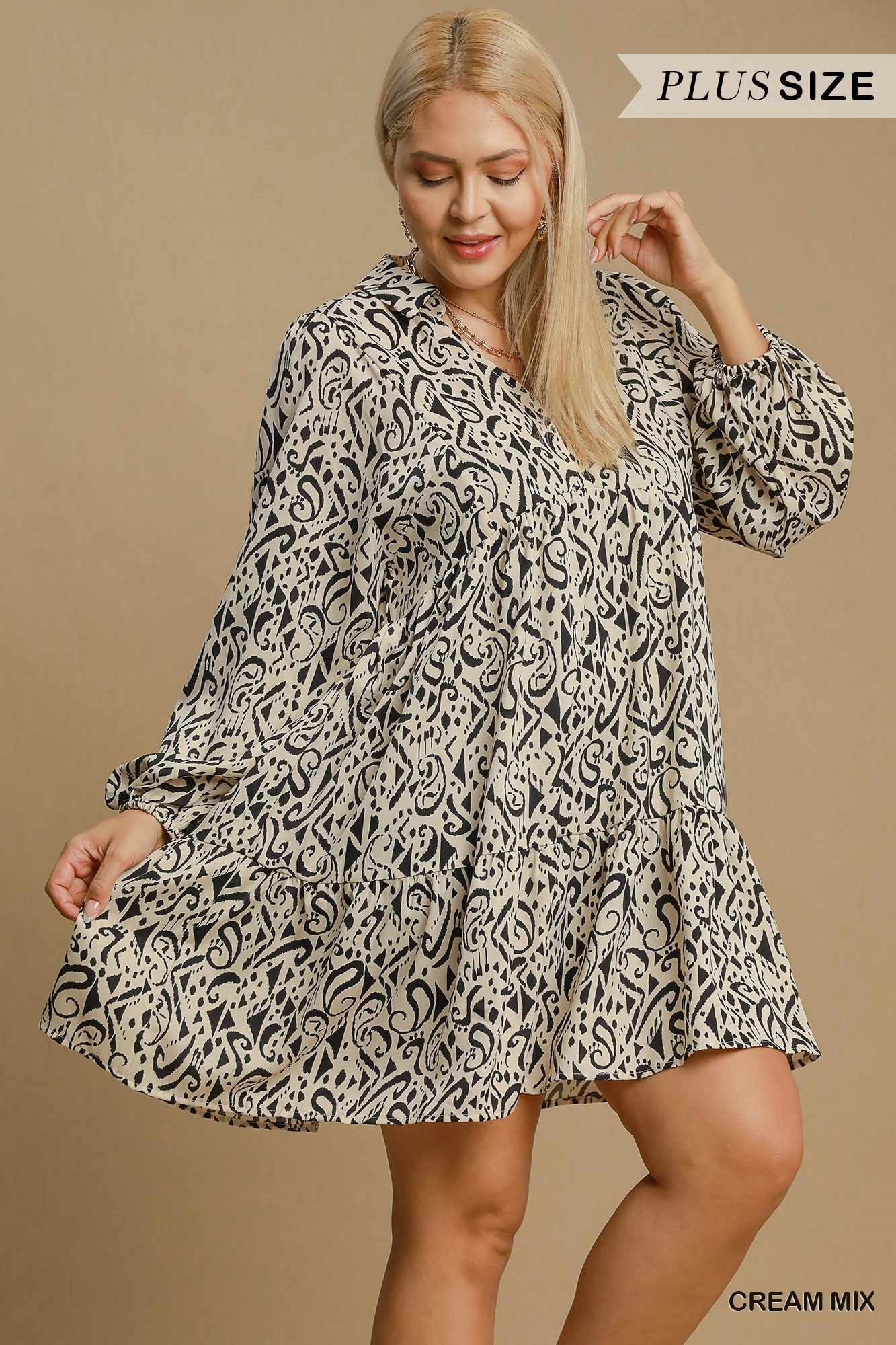 "So Jazzy" Curvy Print Dress