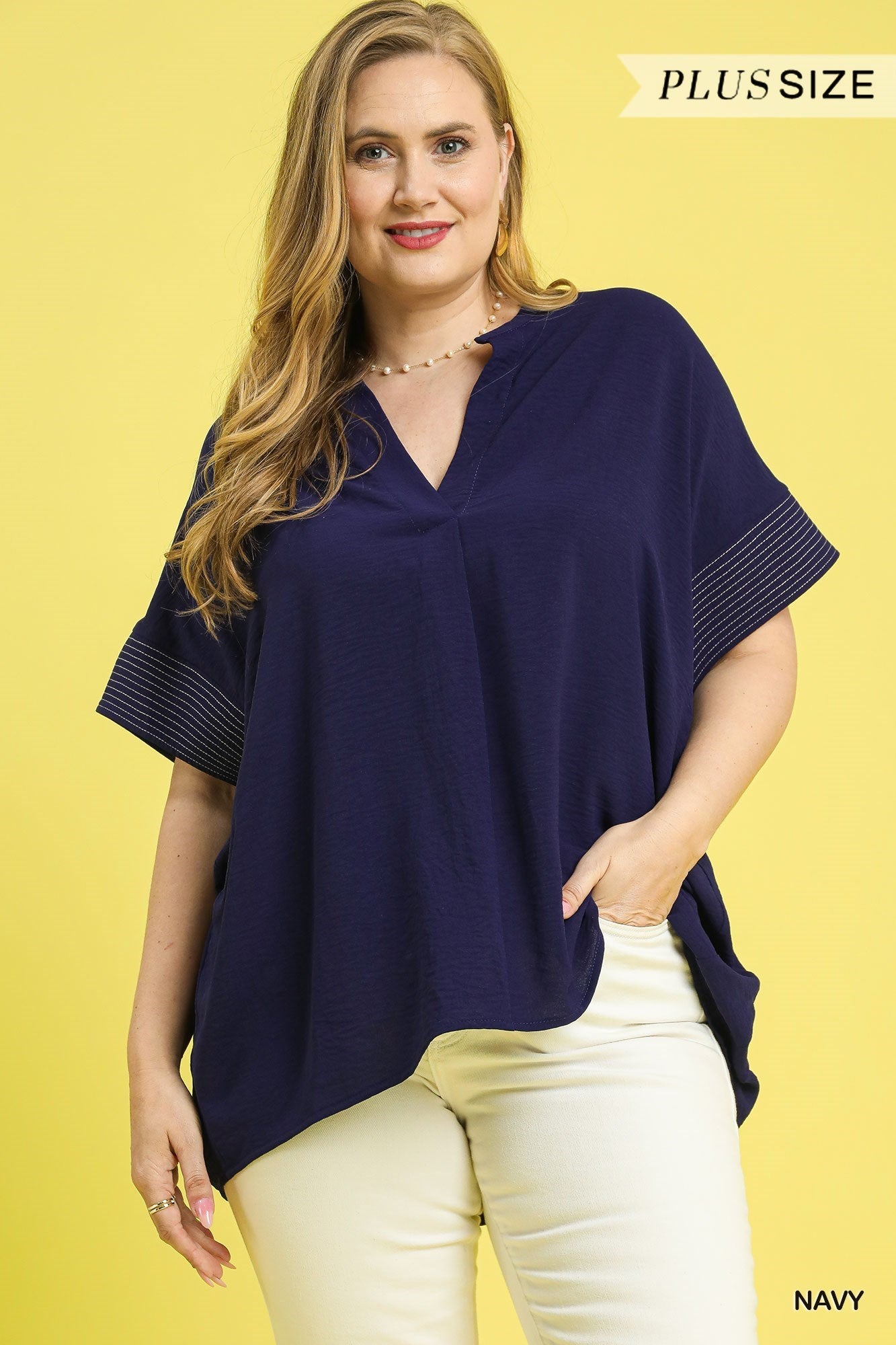 "Great Day" Relaxed Split Neck Boxy Top (multiple colors)
