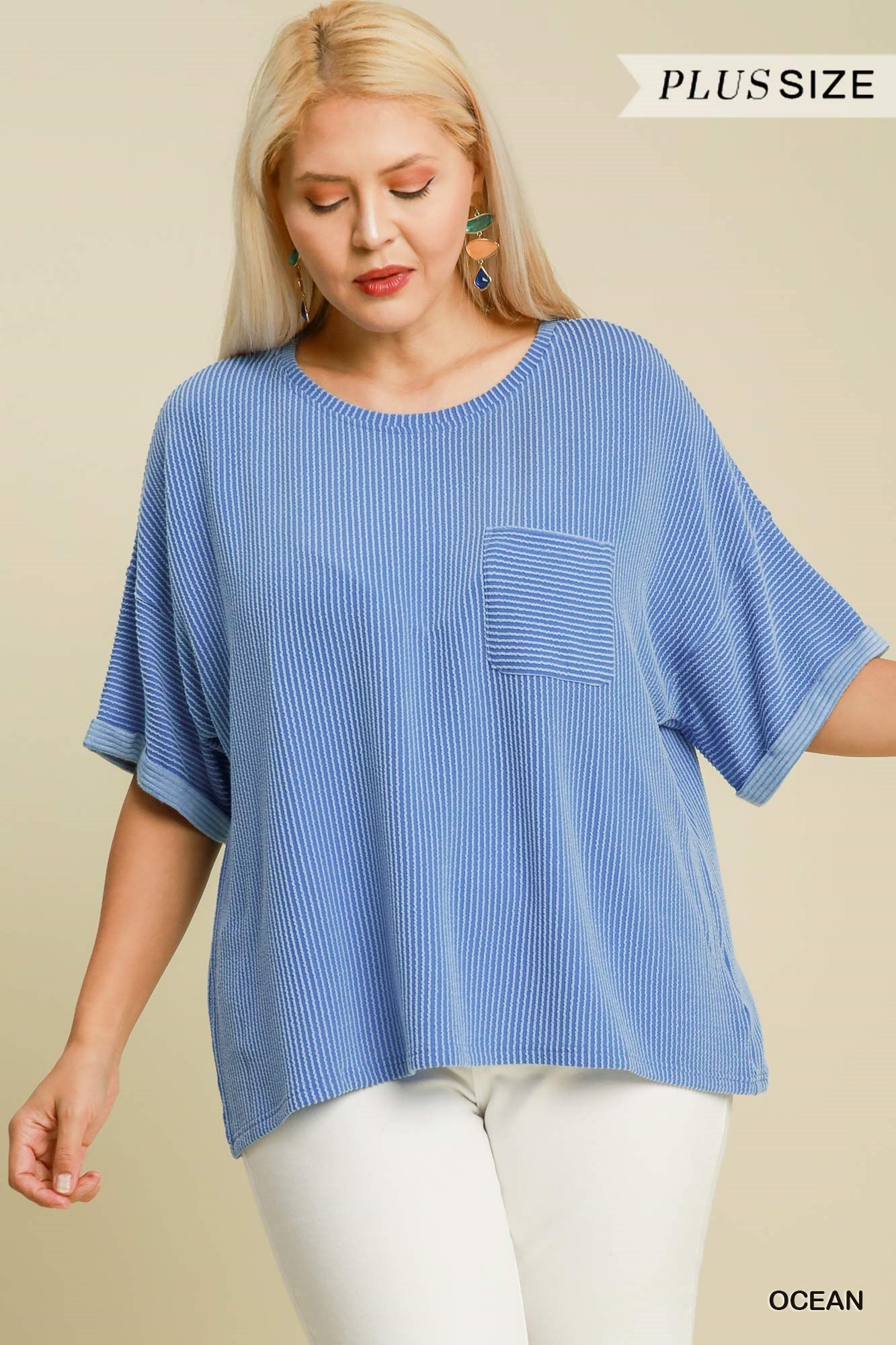 "Shelby" Curvy Ribbed Top