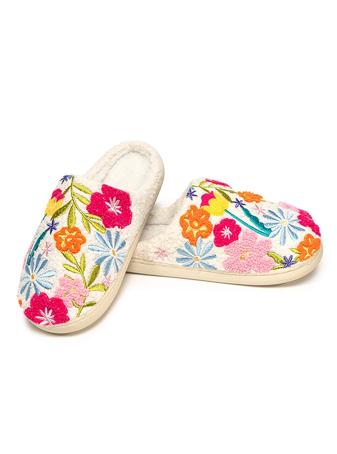 "Flowers in Bloom" Indoor/Outdoor Slippers