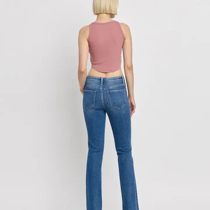 VERVET High Rise Stretch Slim Bootcut Jeans