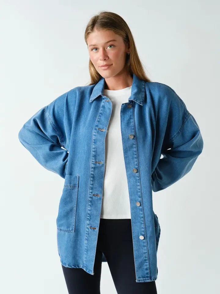 "Mikayla" Denim Oversized Shacket