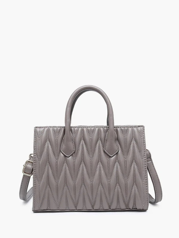 "Day Date" Herringbone Satchel