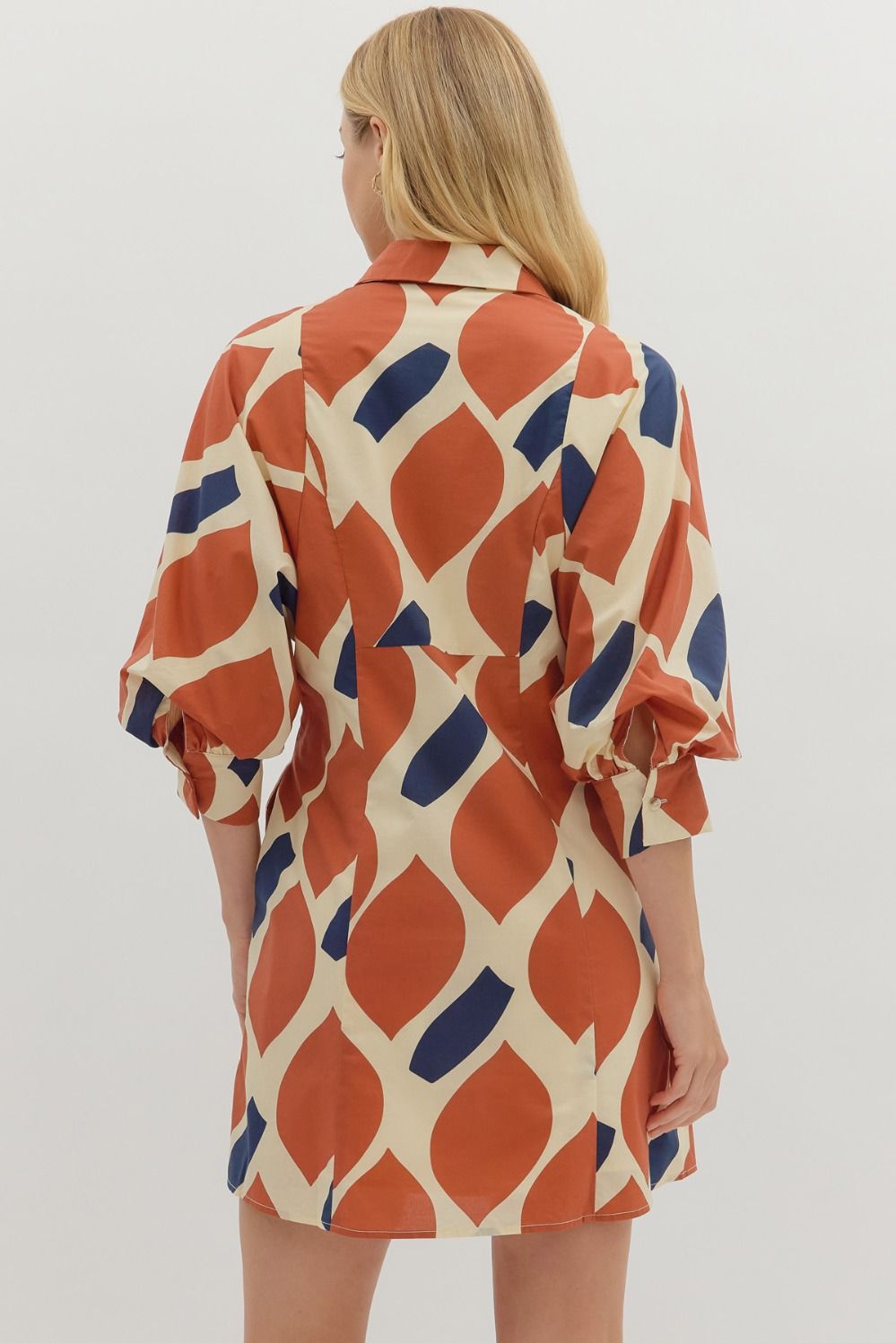 "Lizzy" Fall Escape Front Tie Dress