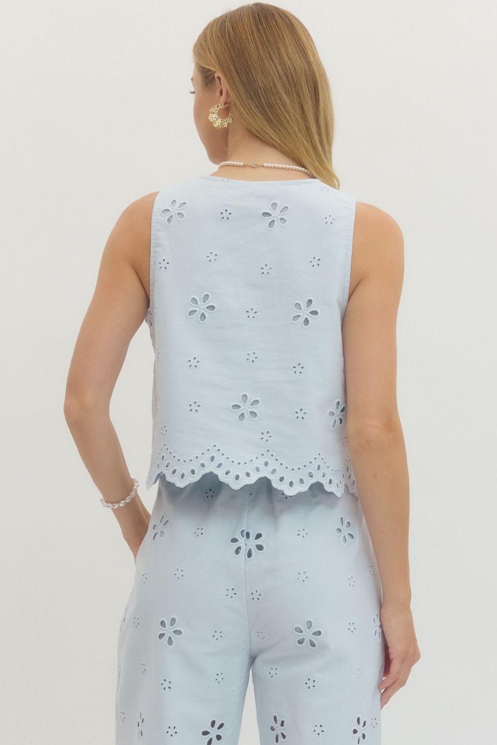 "Ruth" Eyelet Detail Bottoms