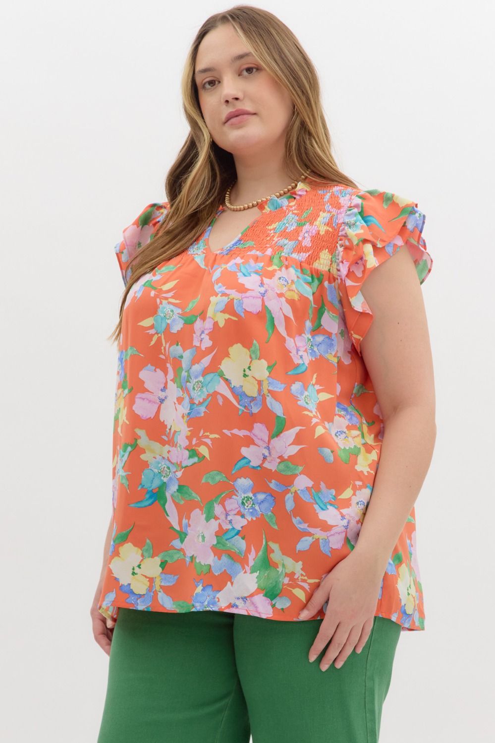 "Clementine" Smocked Ruffle Top