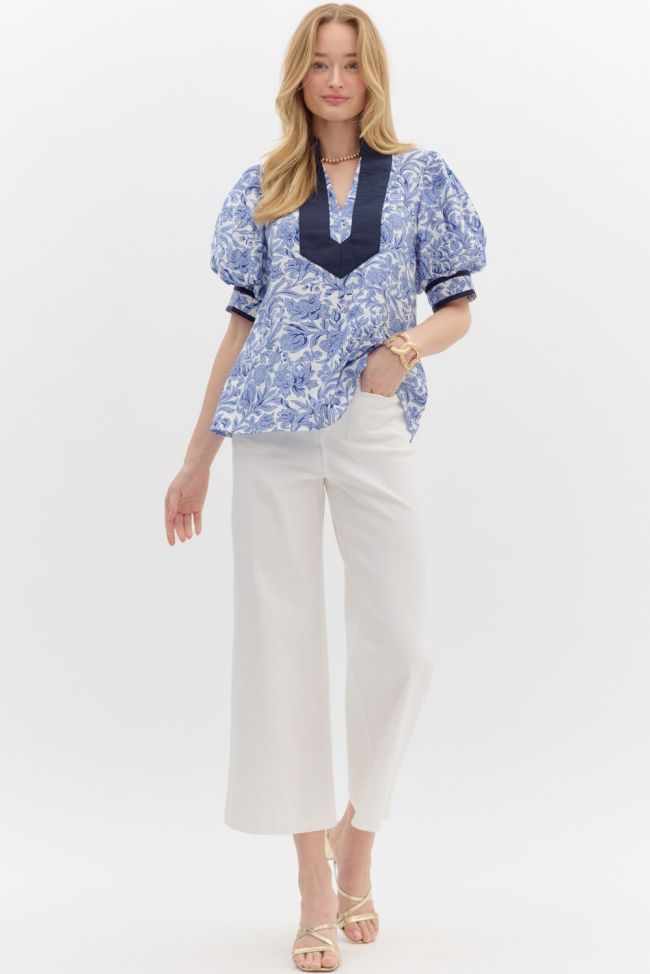 "Kandice" Floral V-Neck Top (Multiple Variants)