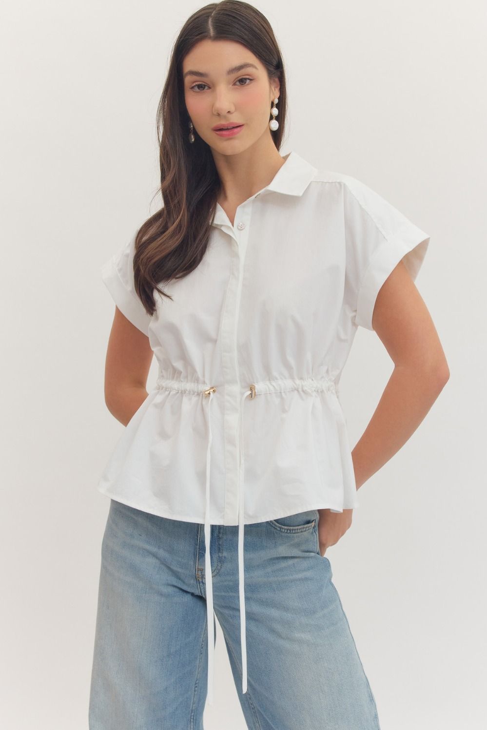 "Haley" Cap Sleeve Top