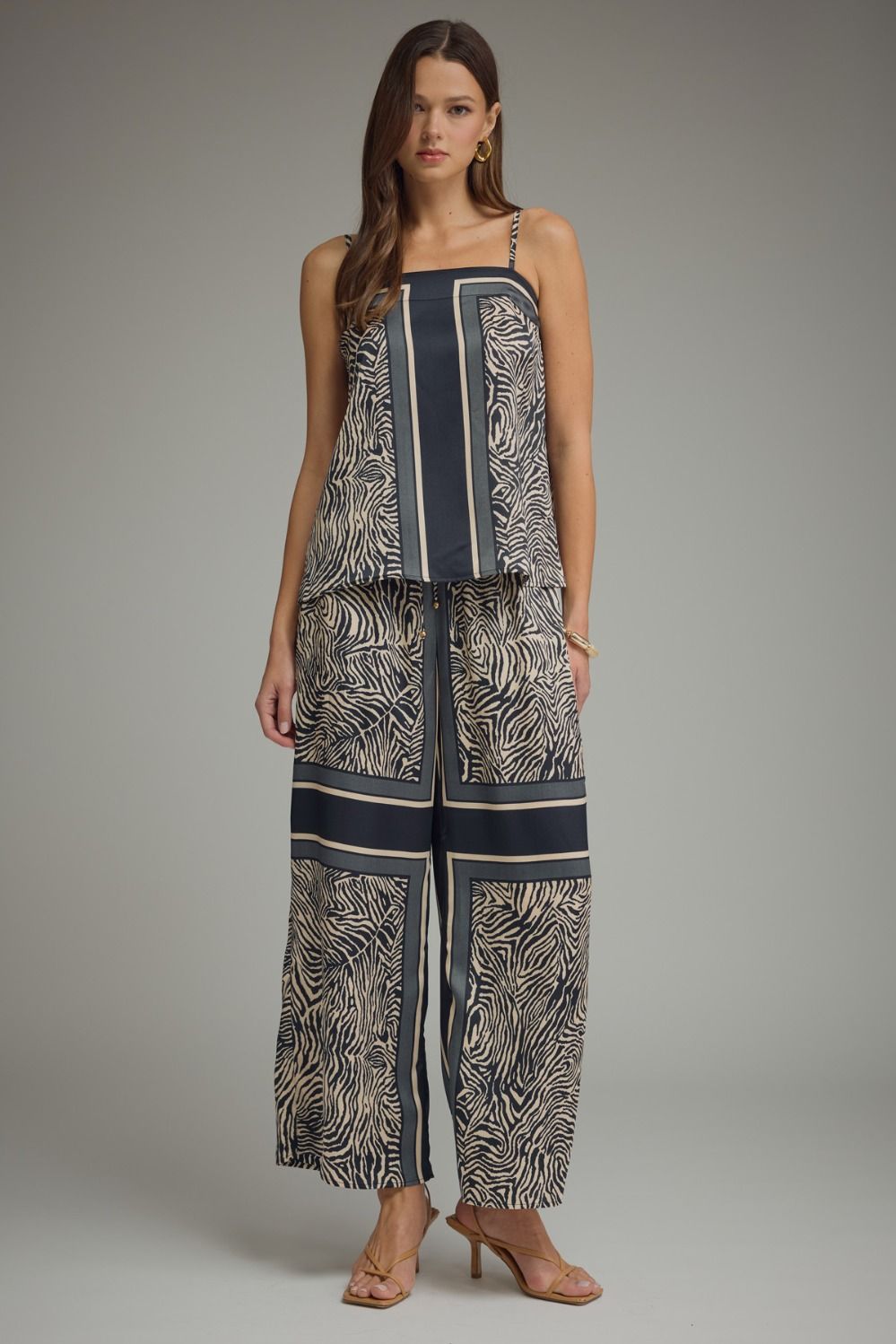 "Adventure Awaits" Zebra Satin Set (multiple colors)