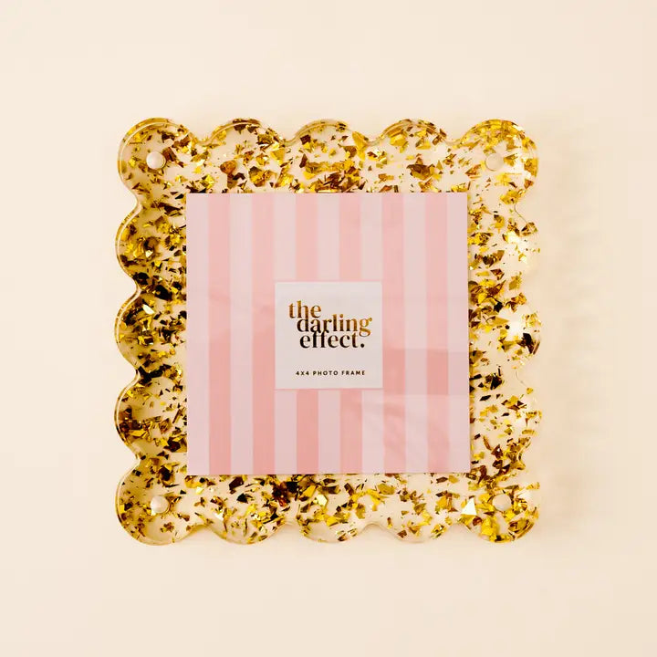 The Darling Effect Square Scalloped Acrylic Frame