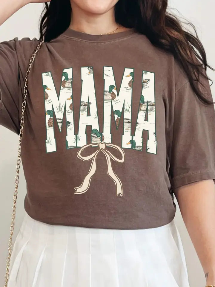 "MAMA" Duck Letter Tee