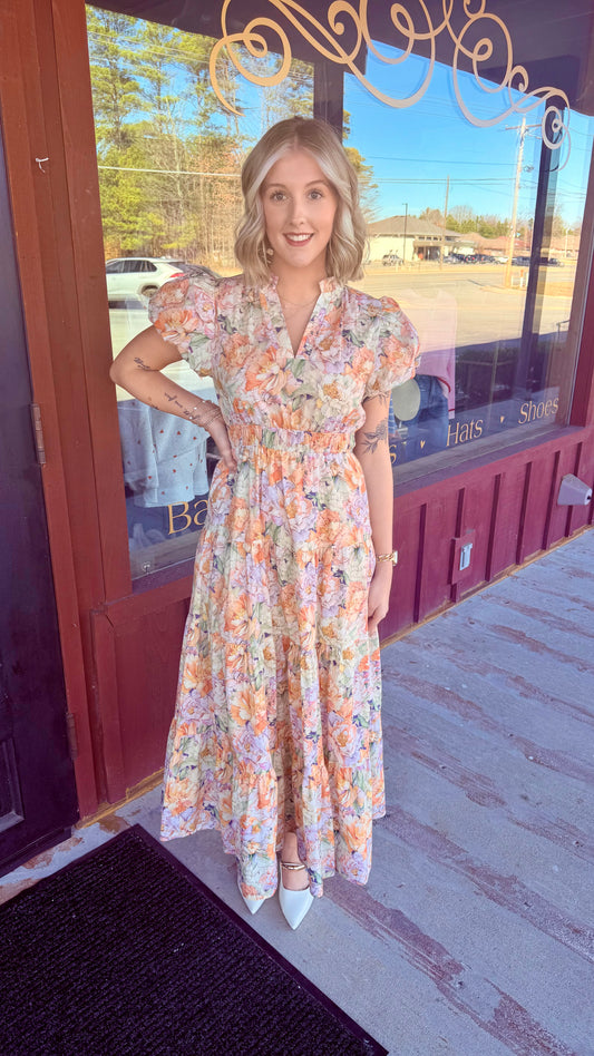 "Kennedy" Floral Midi Dress