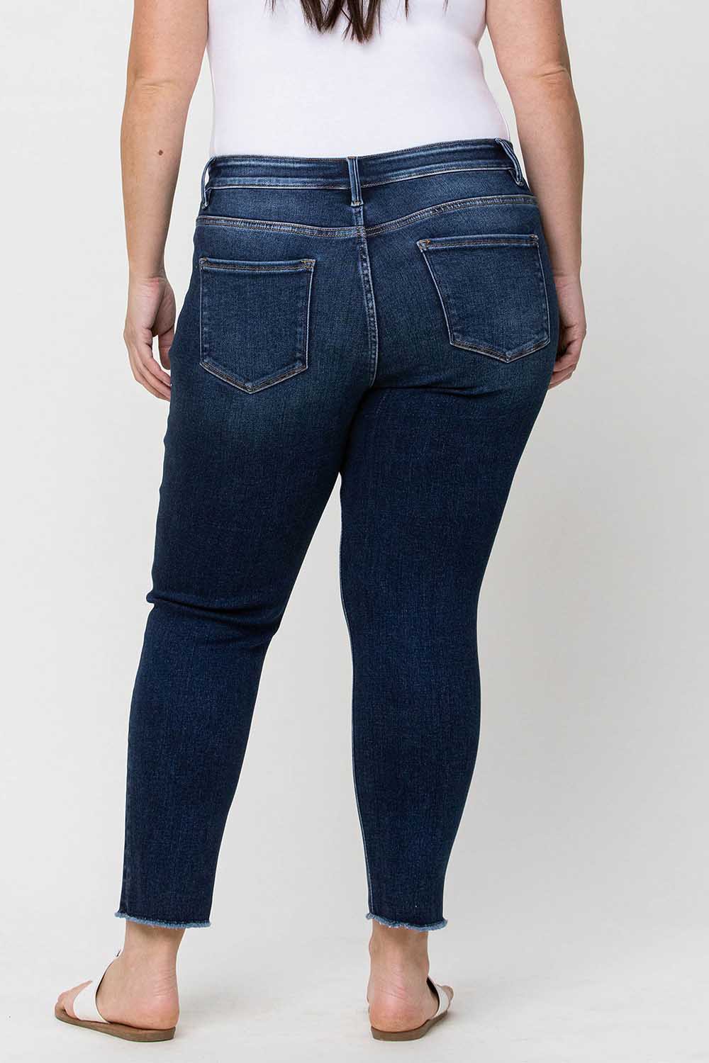 Vervet Curvy Mid Rise Crop Skinny