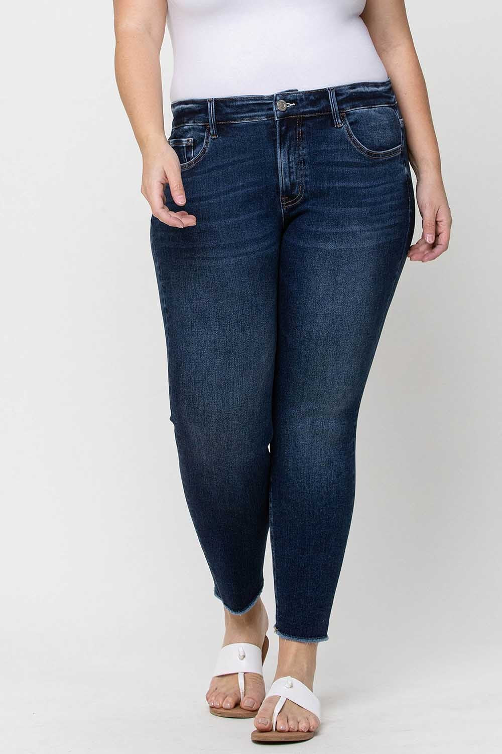 Vervet Curvy Mid Rise Crop Skinny