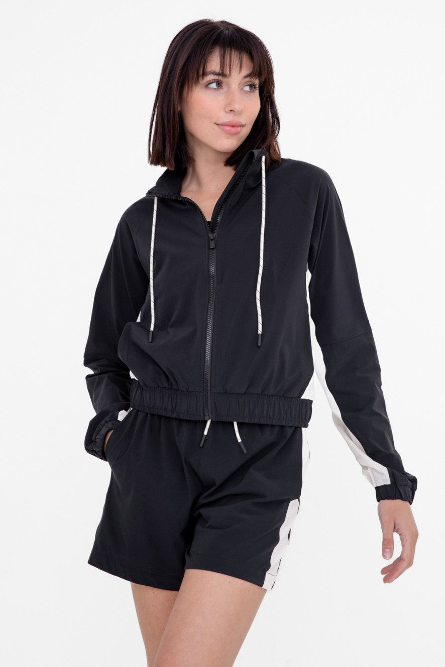 MONO B Windbreaker zip up Jacket