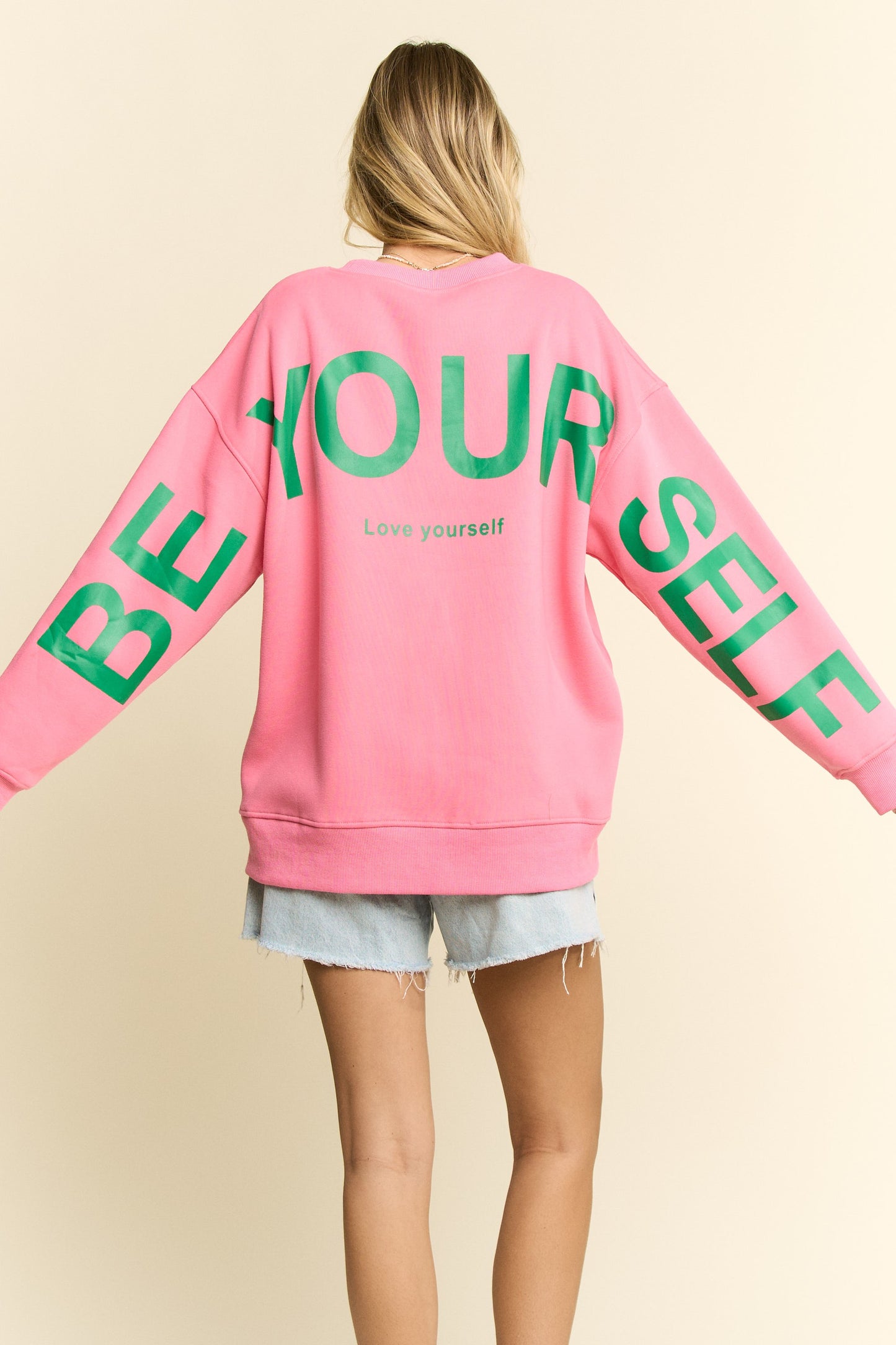 "Love Yourself" Oversized Sweatshirt