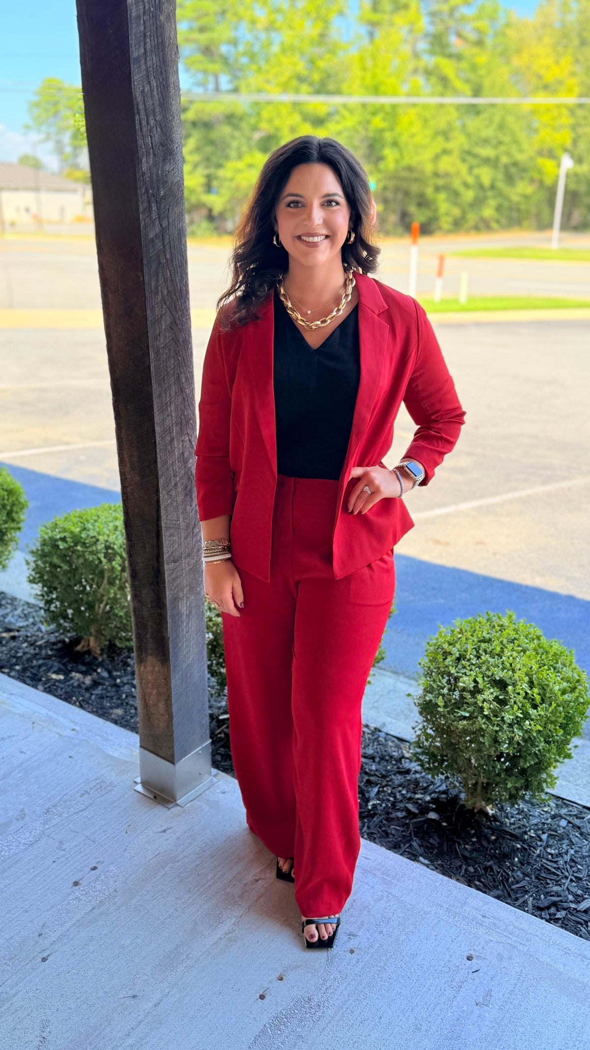 Recycled Shirred Sleeve Blazer
