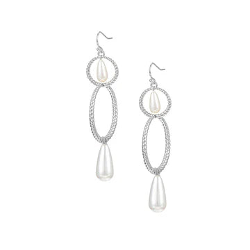 Natalie Wood Sea Breeze Pearl Drop Earrings