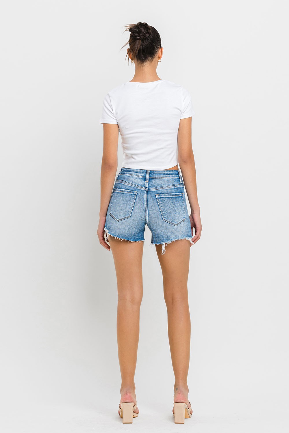 Vervet Rebecca High Rise Criss Cross Regular Shorts