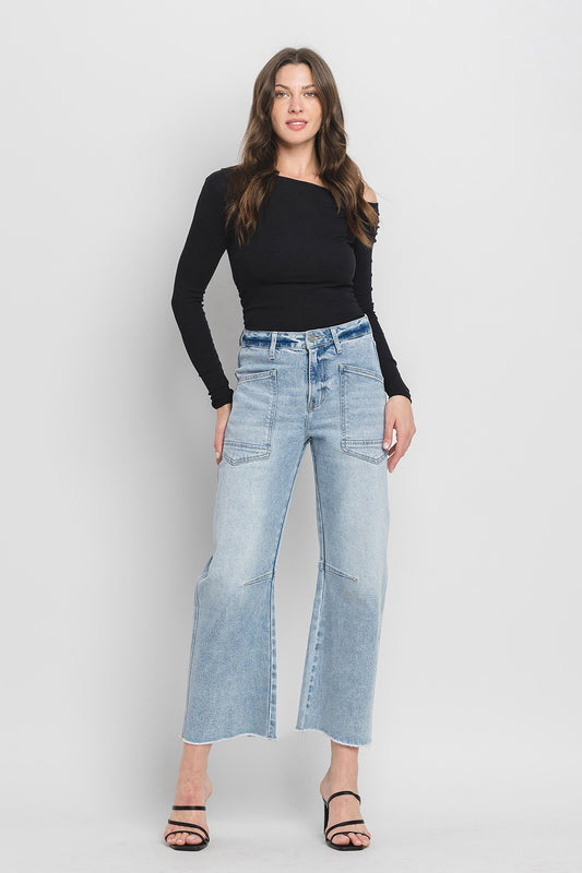 Vervet Super High Rise Barrel Jeans