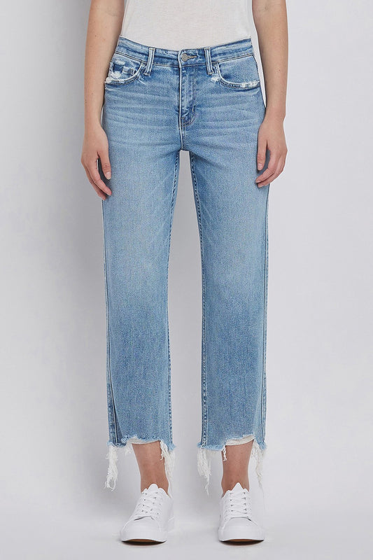 Vervet Victoria High-Rise Stretch Straight Jeans
