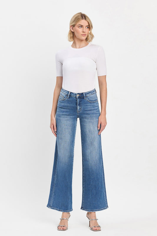 High Rise Trouser Wide Leg Jeans