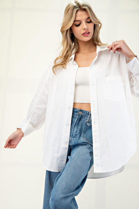 "Gabriella" Loose Fit Button Down Top